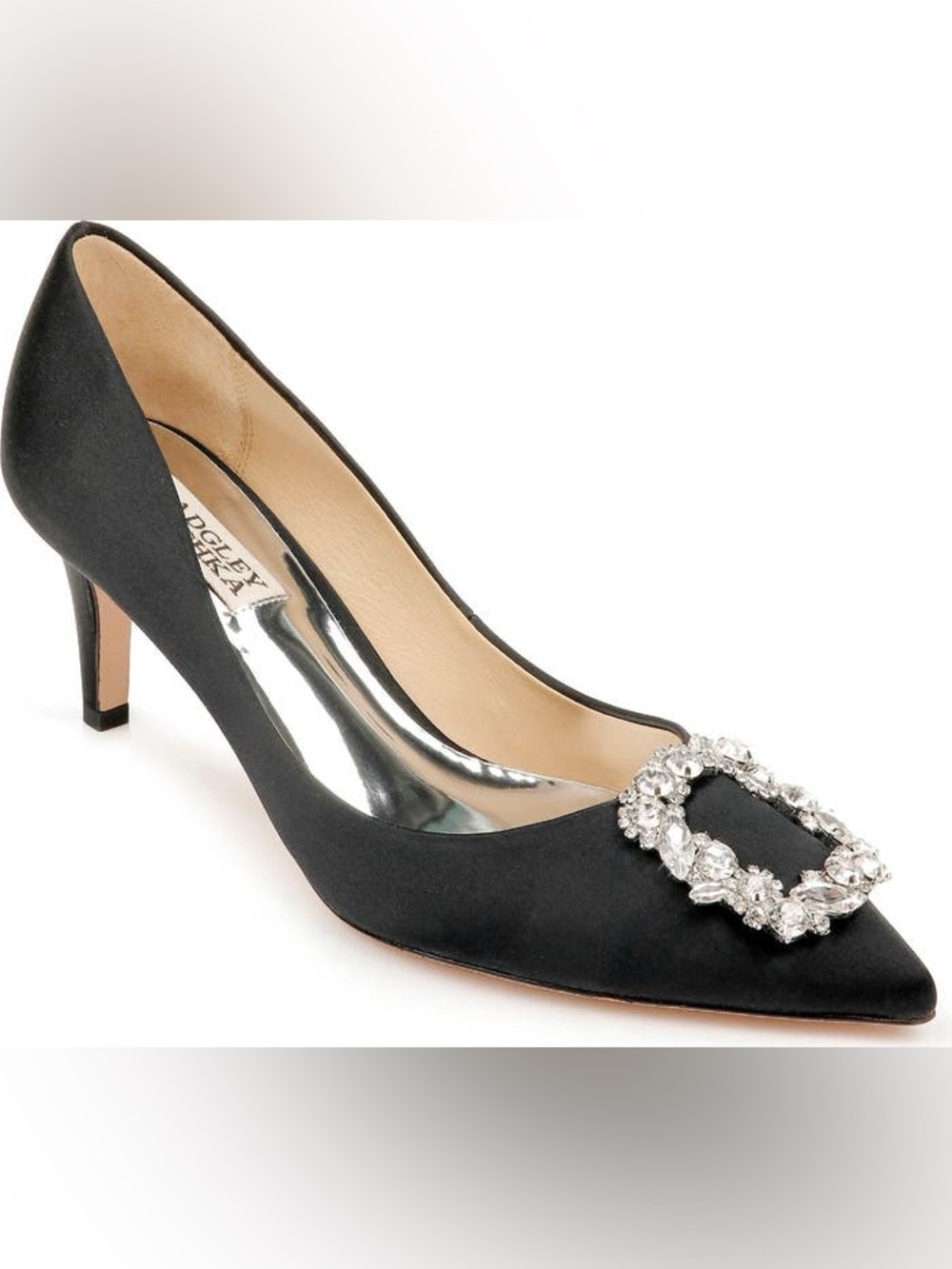 Badgley Mischka Carrie Crystal Embellished Pump